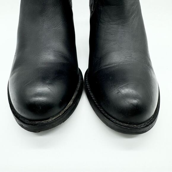 Matisse Ashbury Chelsea Boot Heeled Ankle Booties Black Leather Size 7 Moto Boho - Picture 6 of 15